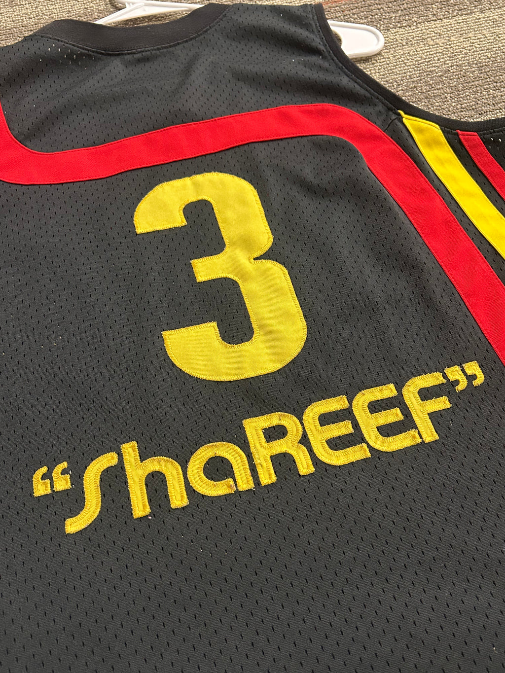 Atlanta Hawks Shareef Abdur-Rahim 74 Swingman Mens Large Jersey Black NBA Nike