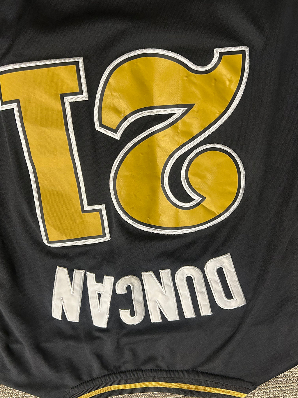 Nike Wake Forest Demon Deacons Tim Duncan Basketball Jersey XL Black #21 NCAA