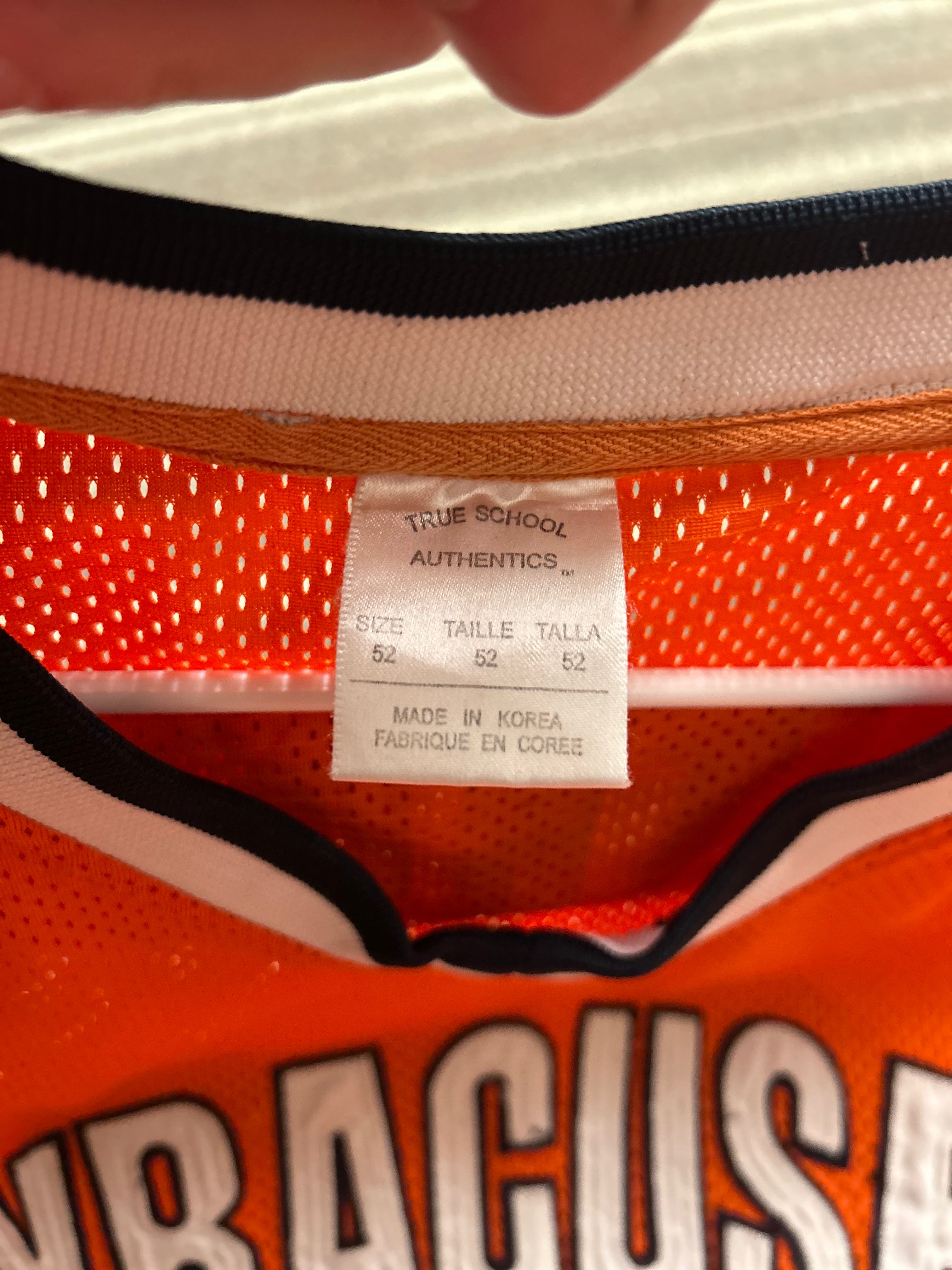 Carmelo Anthony #15 Syracuse Orange 2XL Jersey Adidas True School Authentics