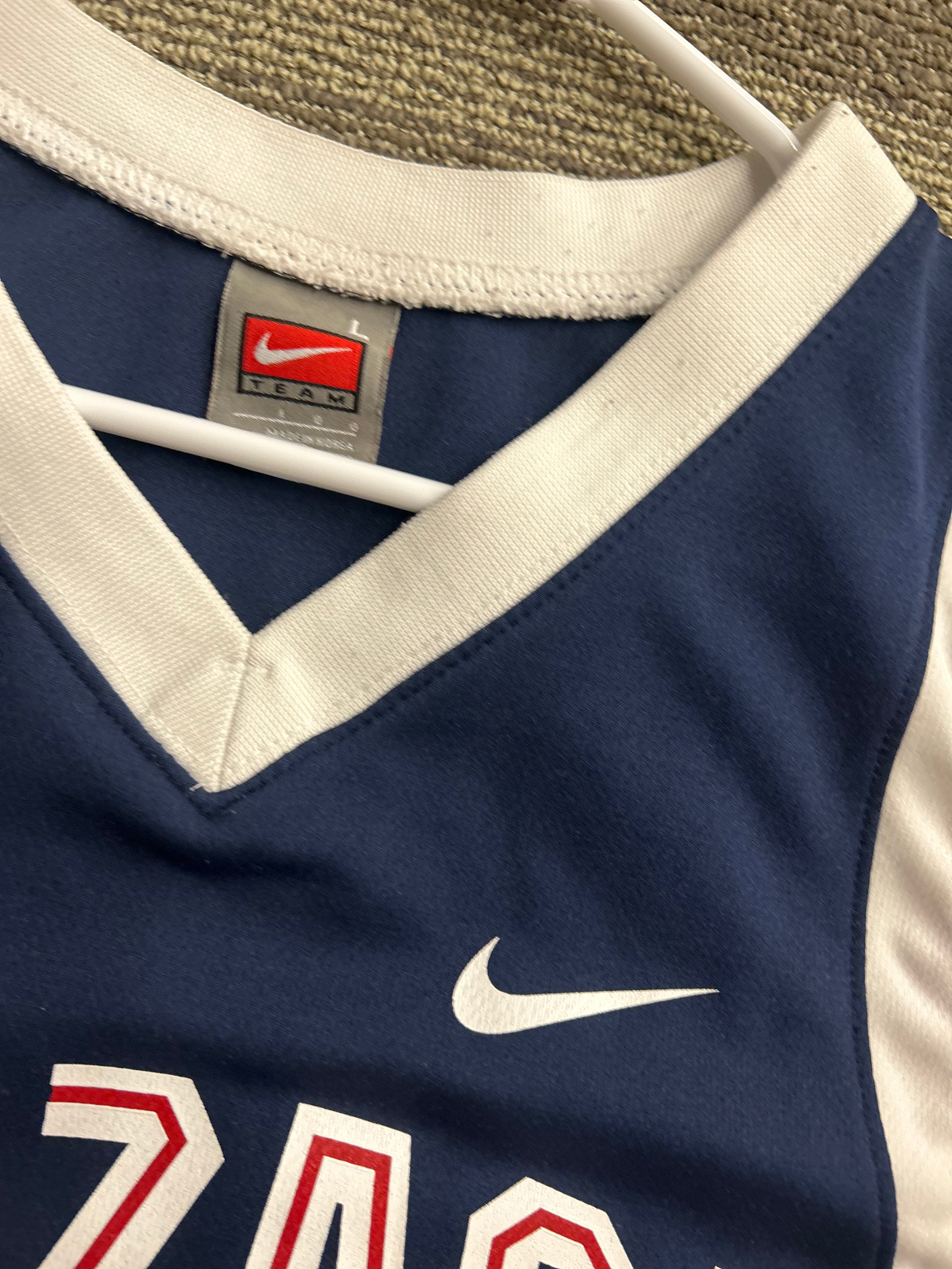 Gonzaga Bulldogs Jersey Mens Large Blue Jersey NCAA Basketball #2 Nike Team