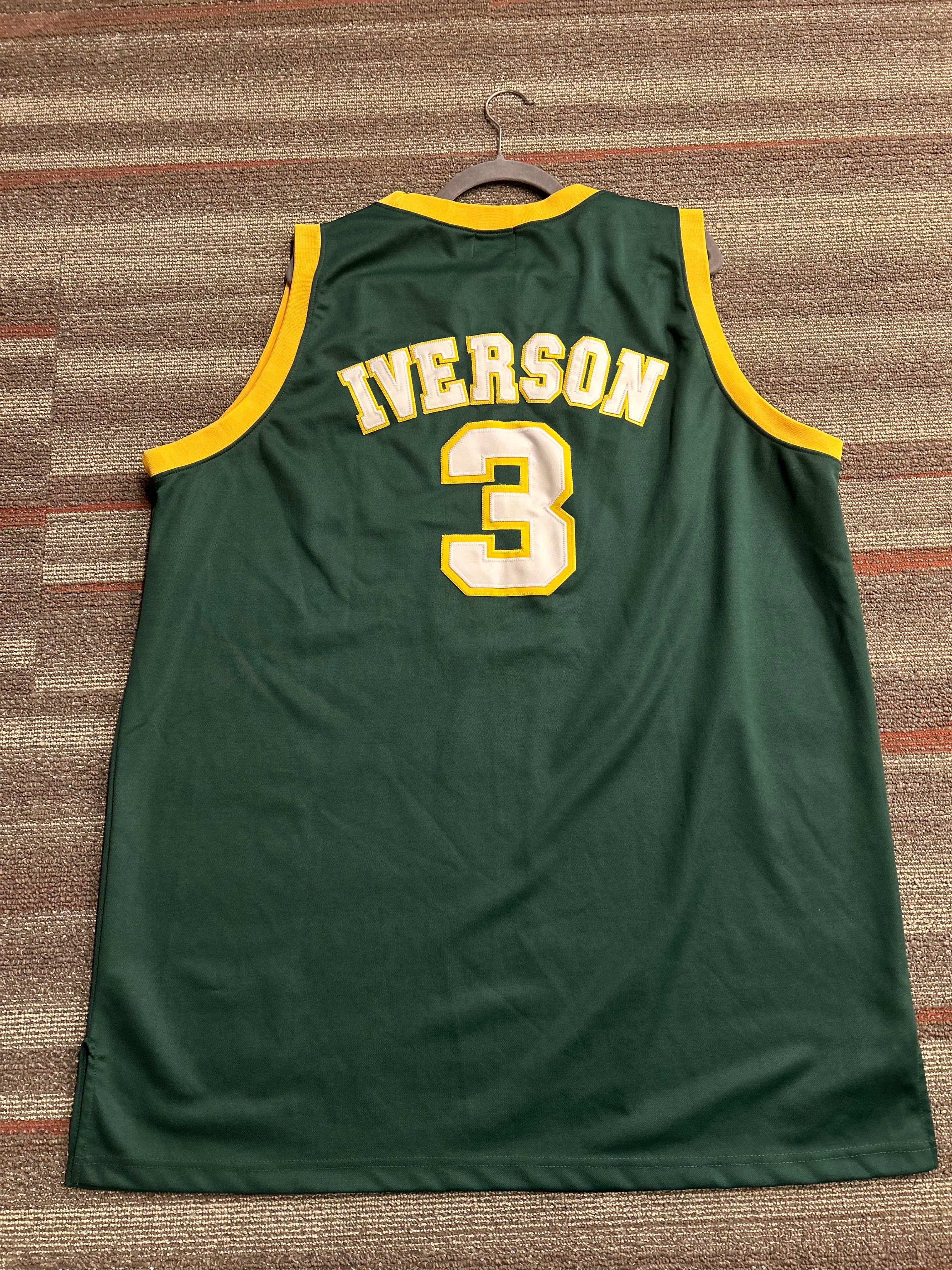 Vintage High School Legends Allen Iverson Bethel Bruins Jersey Size 56 3XL #3