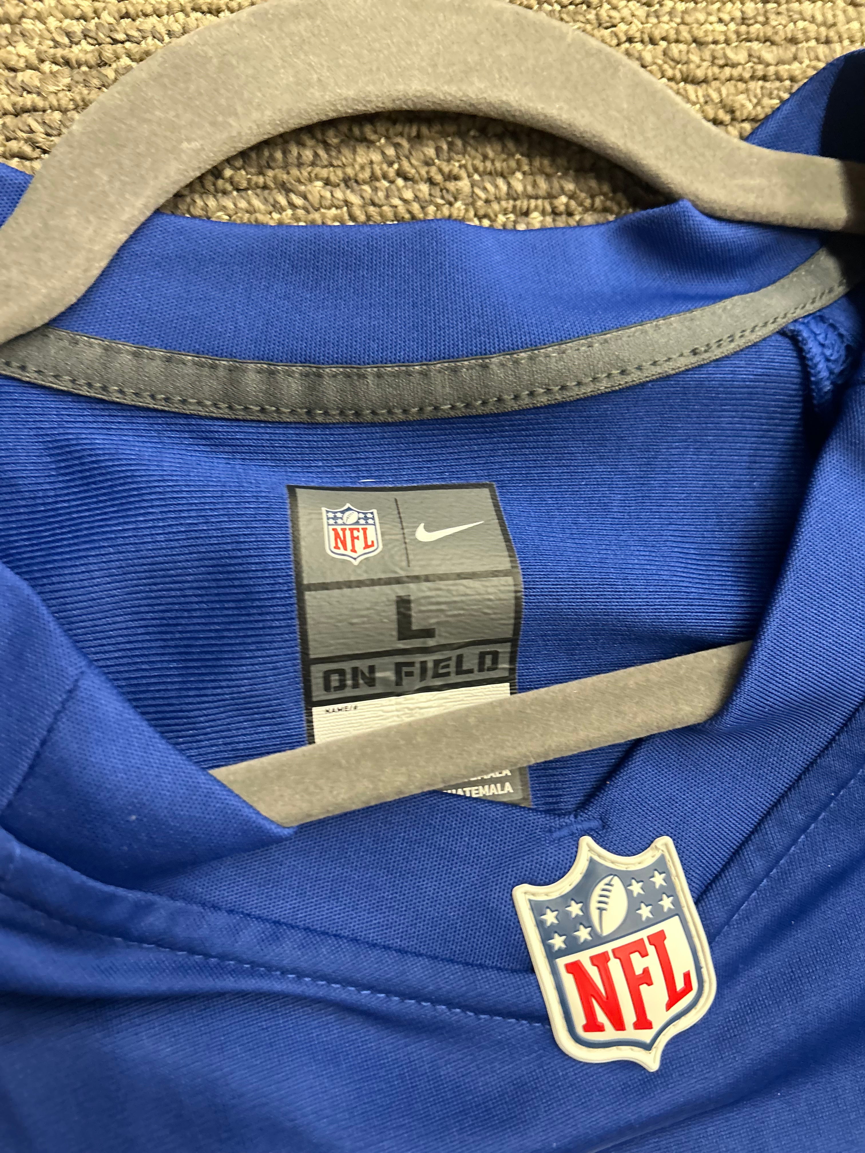 Nike New York Giants Saquon Barkley Jersey Men’s L NFL On Field Blue 26