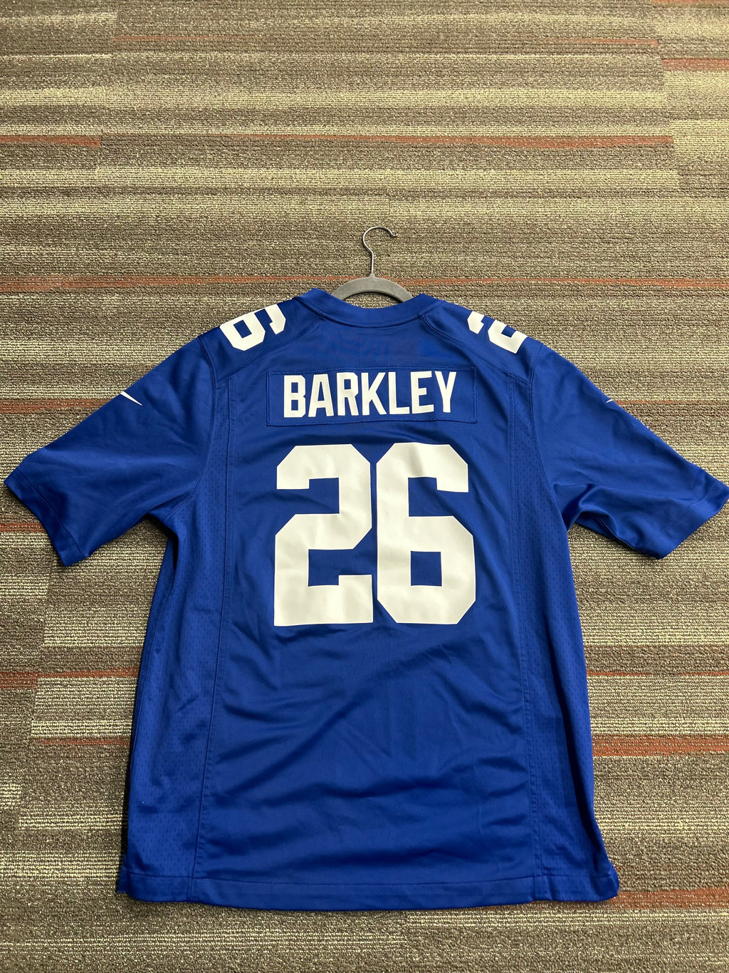 Nike New York Giants Saquon Barkley Jersey Men’s L NFL On Field Blue 26