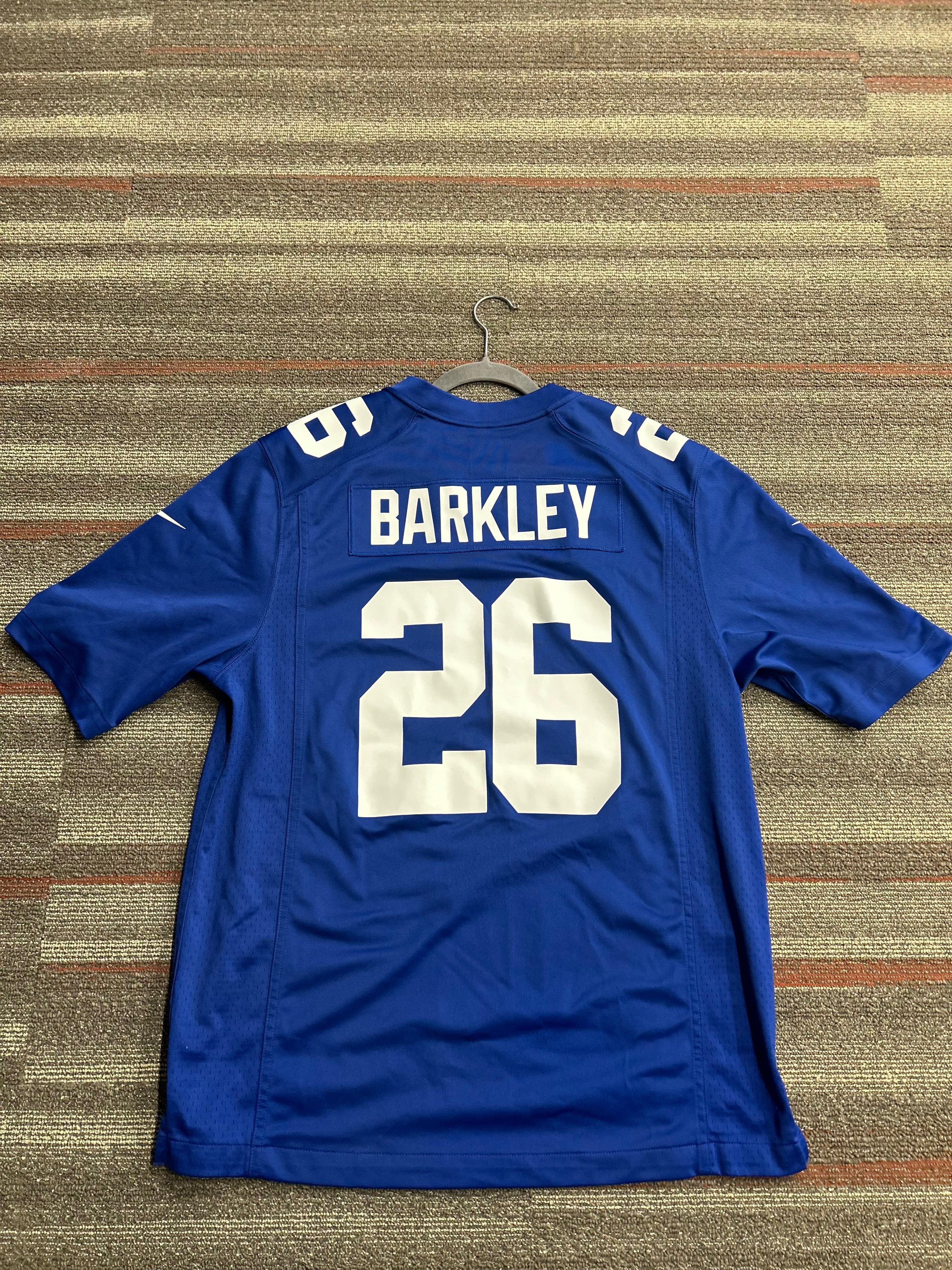 Nike New York Giants Saquon Barkley Jersey Men’s L NFL On Field Blue 26