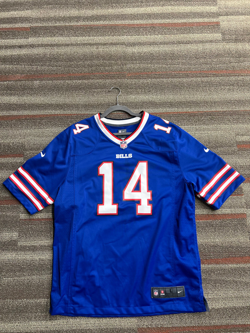 Buffalo Bills Stefon Diggs Nike On Field Jersey Size Large Blue Home Issued #14