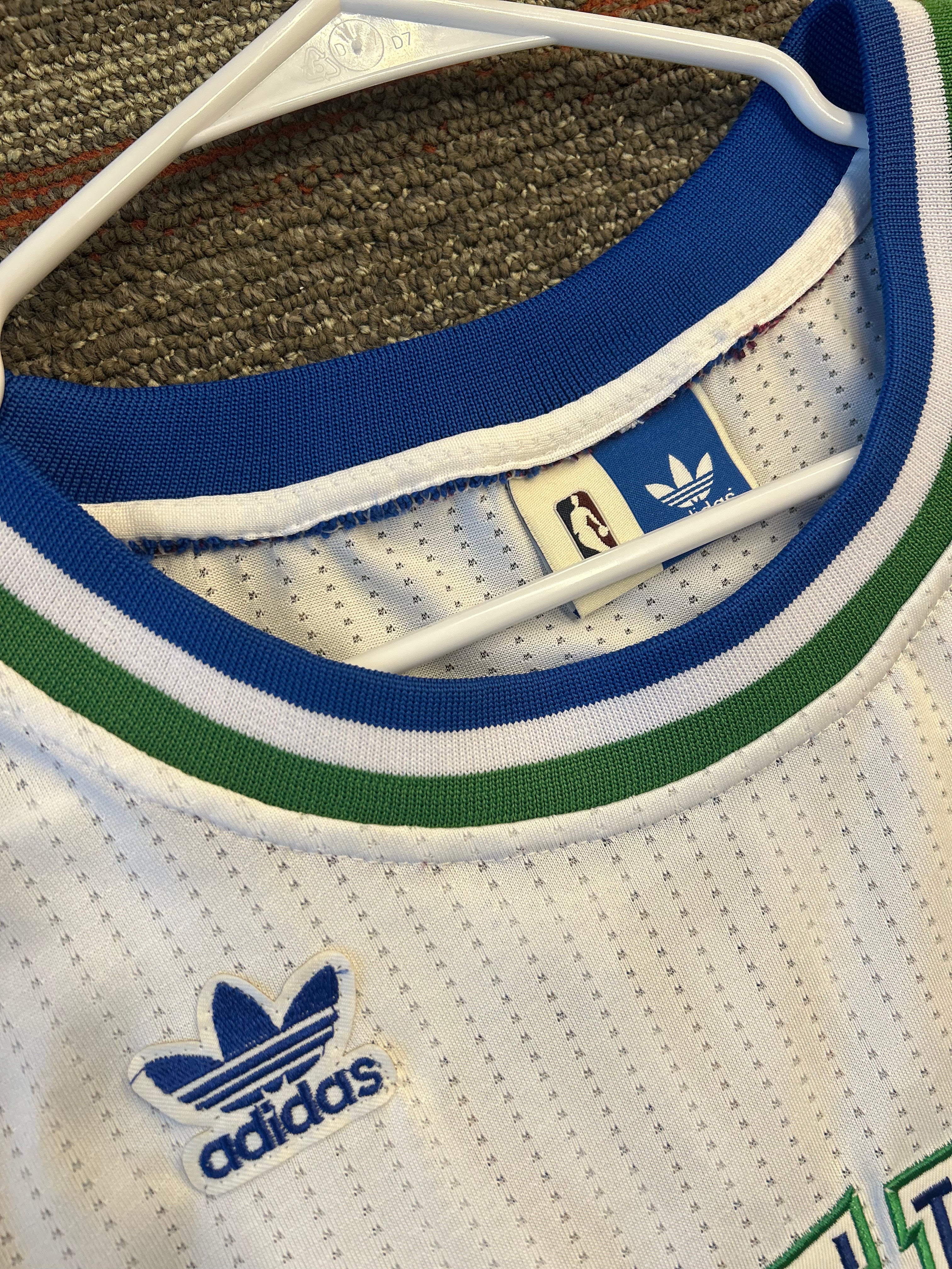 Adidas Hardwood Classics Jason Kidd Dallas Mavericks Jersey Sz Large NBA