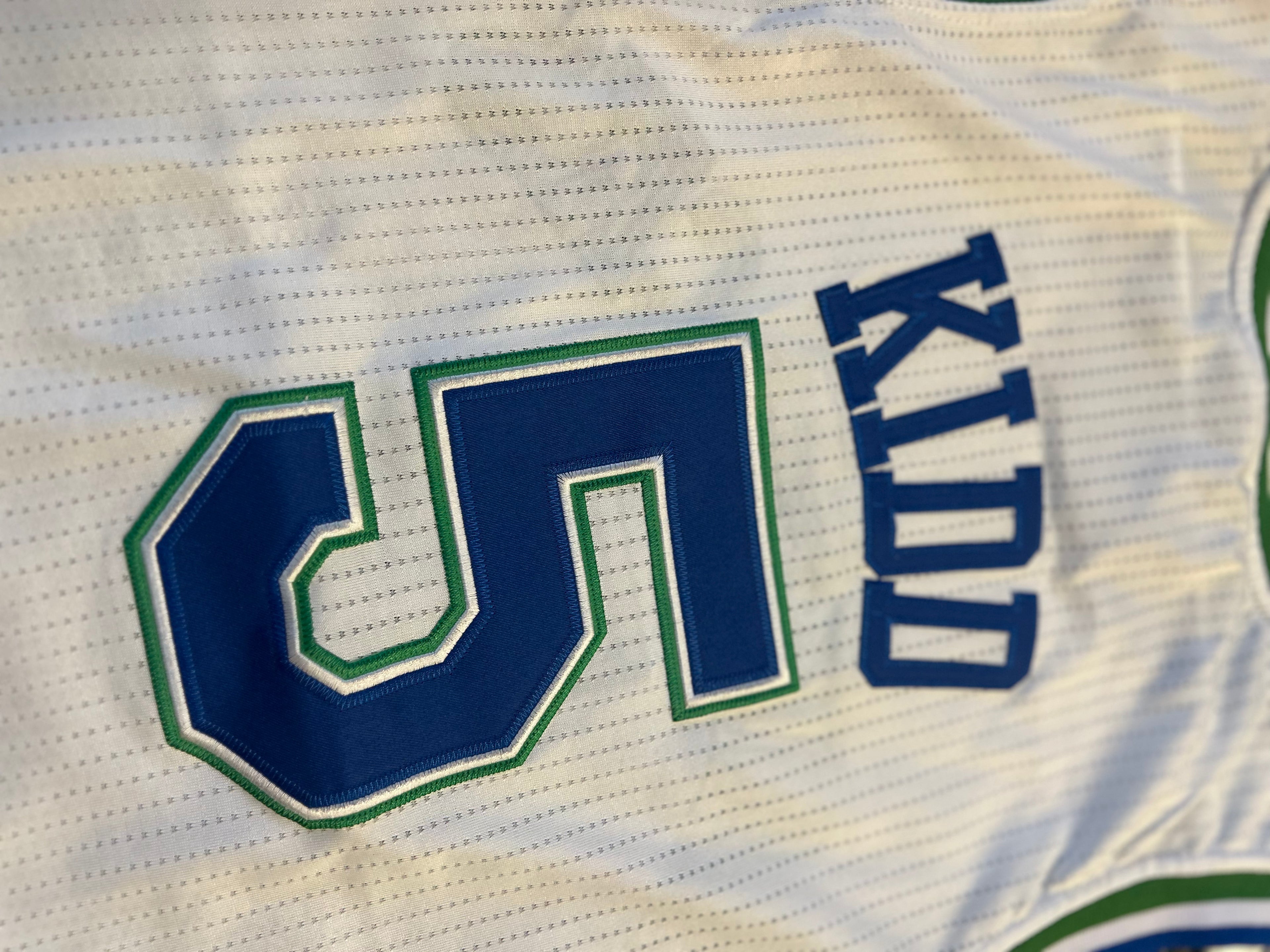 Adidas Hardwood Classics Jason Kidd Dallas Mavericks Jersey Sz Large NBA