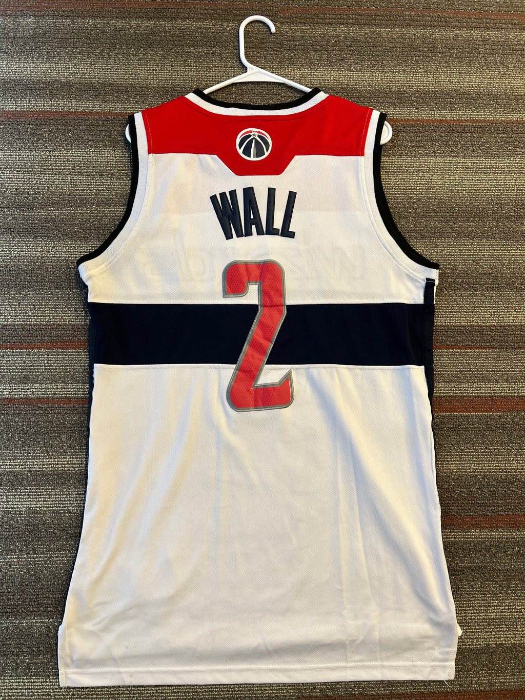 Adidas Authentic John Wall Washington Wizards Jersey Mens Large +2 White #2 NBA