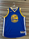 Adidas Men's Stephen Curry Jersey 2XL Blue Swingman Golden State Warriors #30