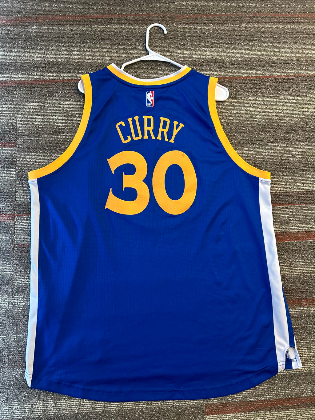 Adidas Men's Stephen Curry Jersey 2XL Blue Swingman Golden State Warriors #30