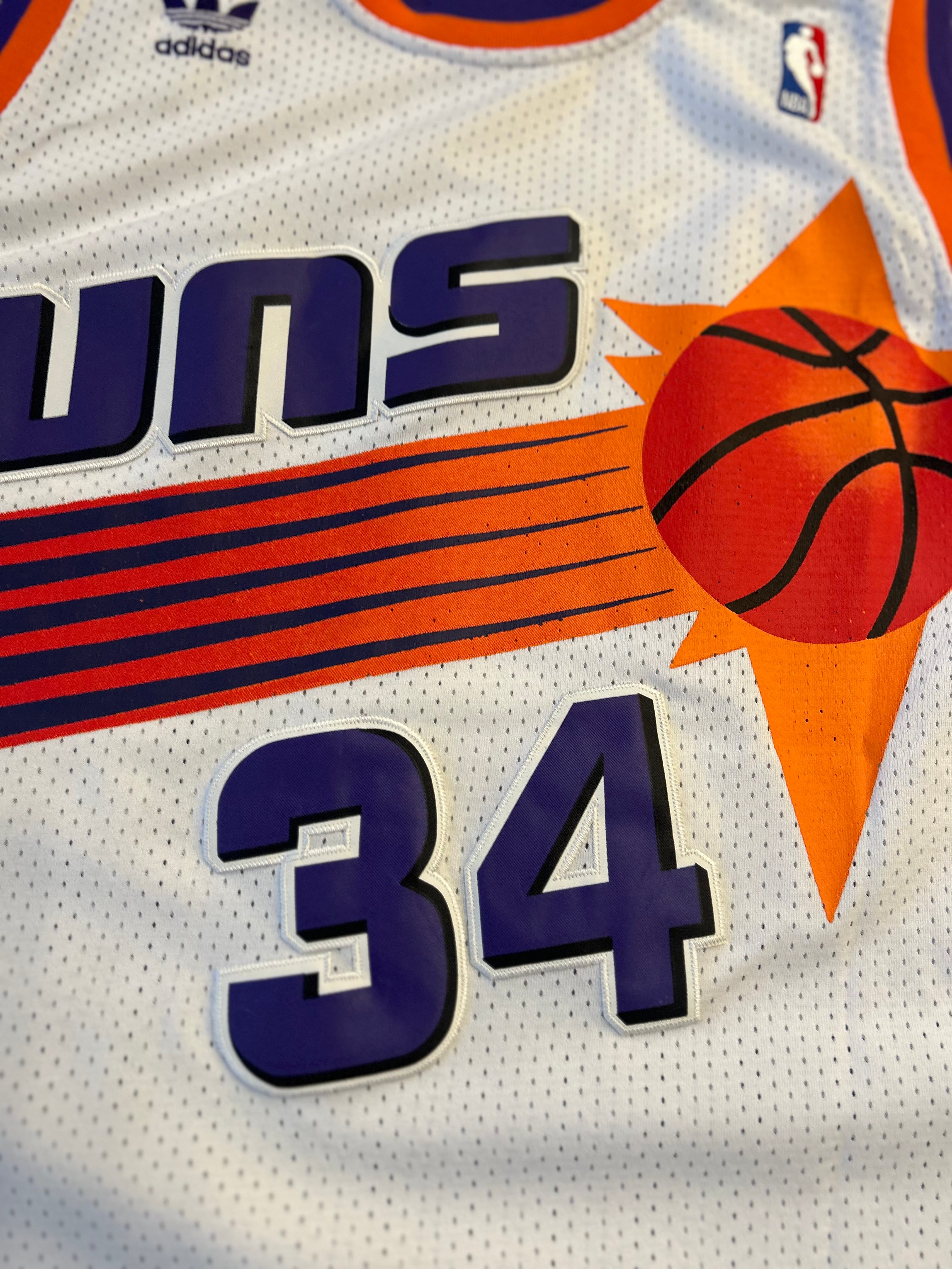 Vintage Adidas Phoenix Suns Charles Barkley Sz Large Jersey Hardwood Classics