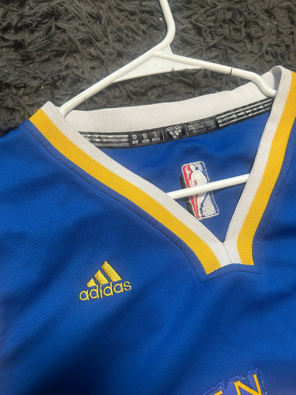 Golden State Warriors Jersey Mens Large NBA Stephen Curry 30 Adidas Swingman