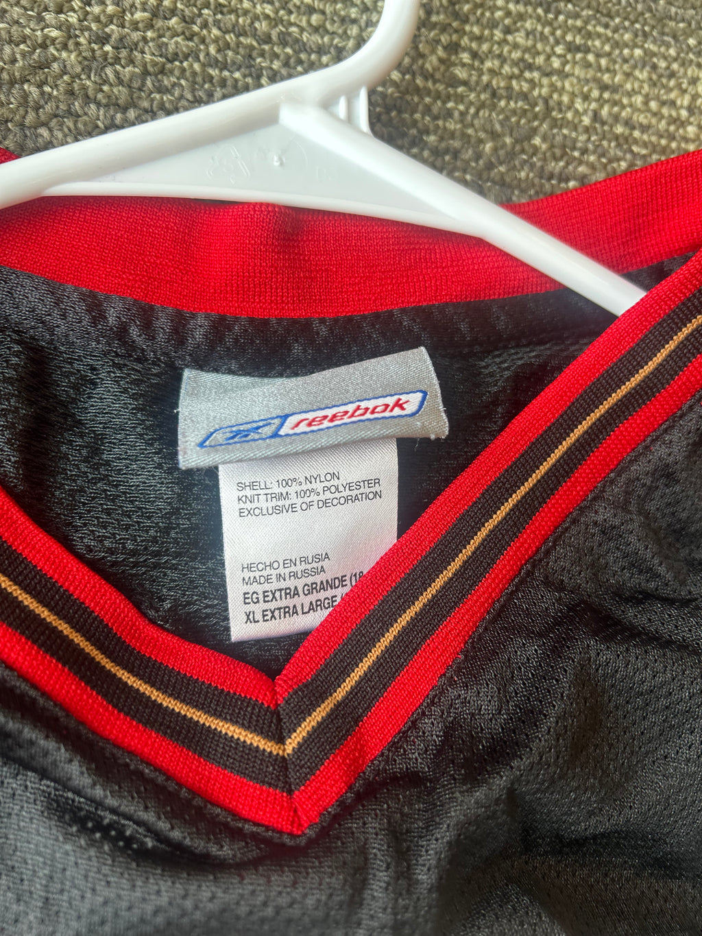 Allen Iverson Philadelphia 76ers Jersey Youth Size XL Reebok Black Authentic #3