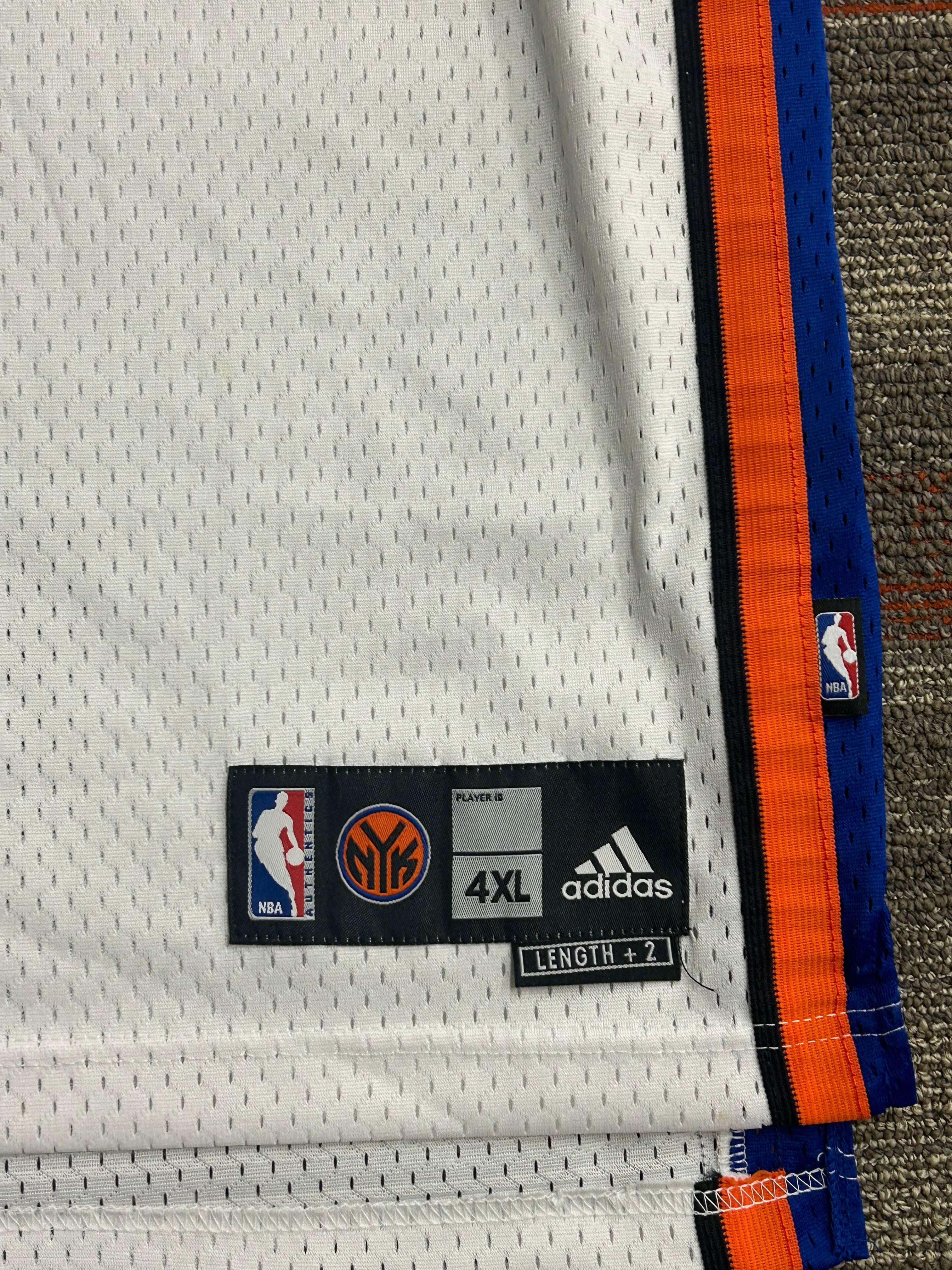 Adidas New York Knicks Stephon Marbury Jersey 4XL White Authentic NBA #3 Vintage