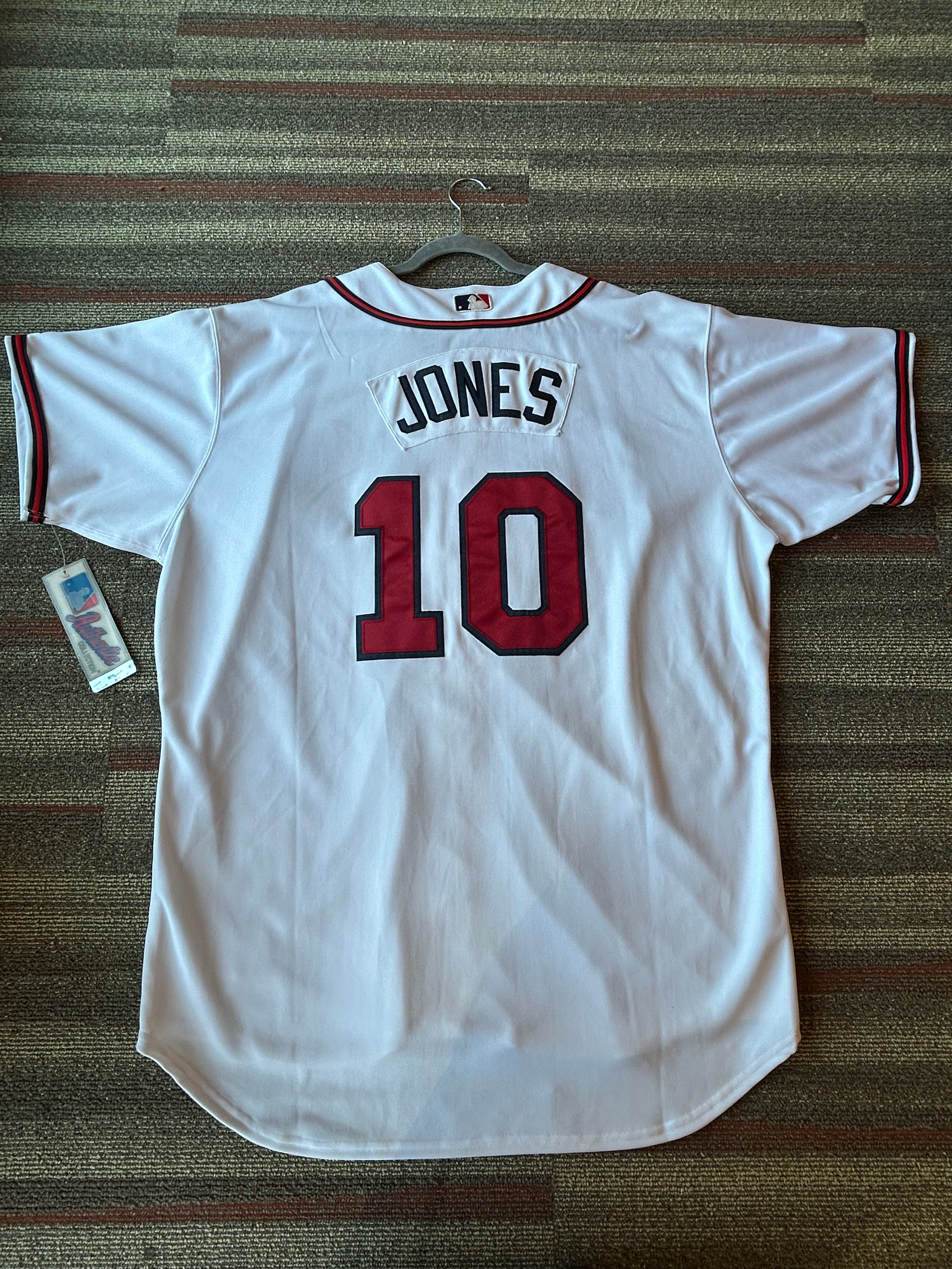 Atlanta Braves Chipper Jones Jersey Sz 56 Majestic Authentic Collection New Tags