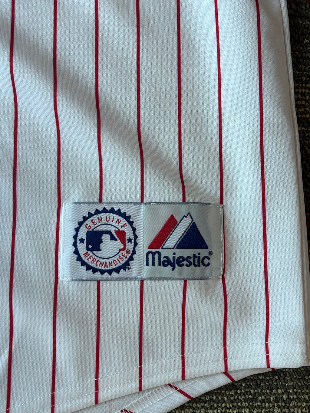 Majestic Phillies Genuine Merchandise Team Base MLB Jersey Sz 2XL New w Tags