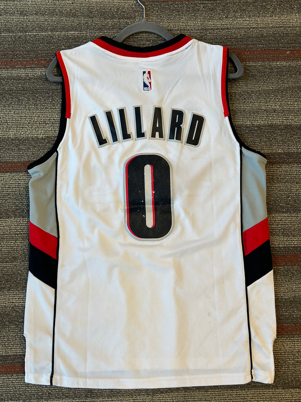 Damian Lillard RipCity Portland NBA Adidas Jersey Adult Small White
