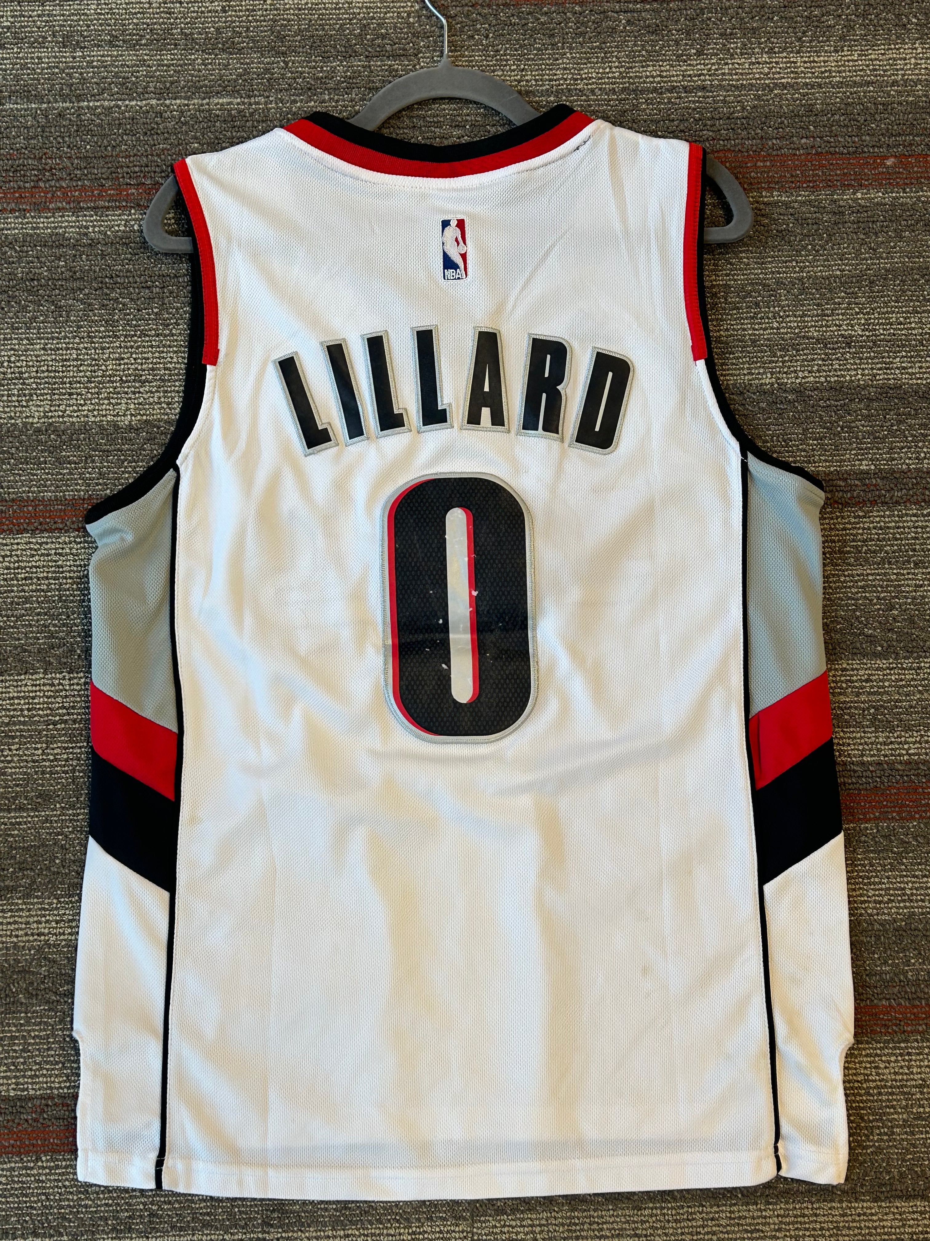 Damian Lillard RipCity Portland NBA Adidas Jersey Adult Small White