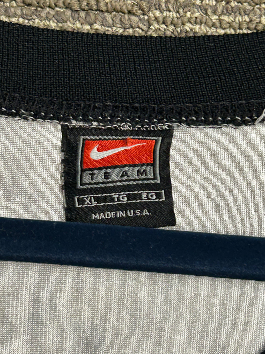 Nike Steve Beuerlein #7 Carolina Panthers Jersey Sz Large White Vintage NFL