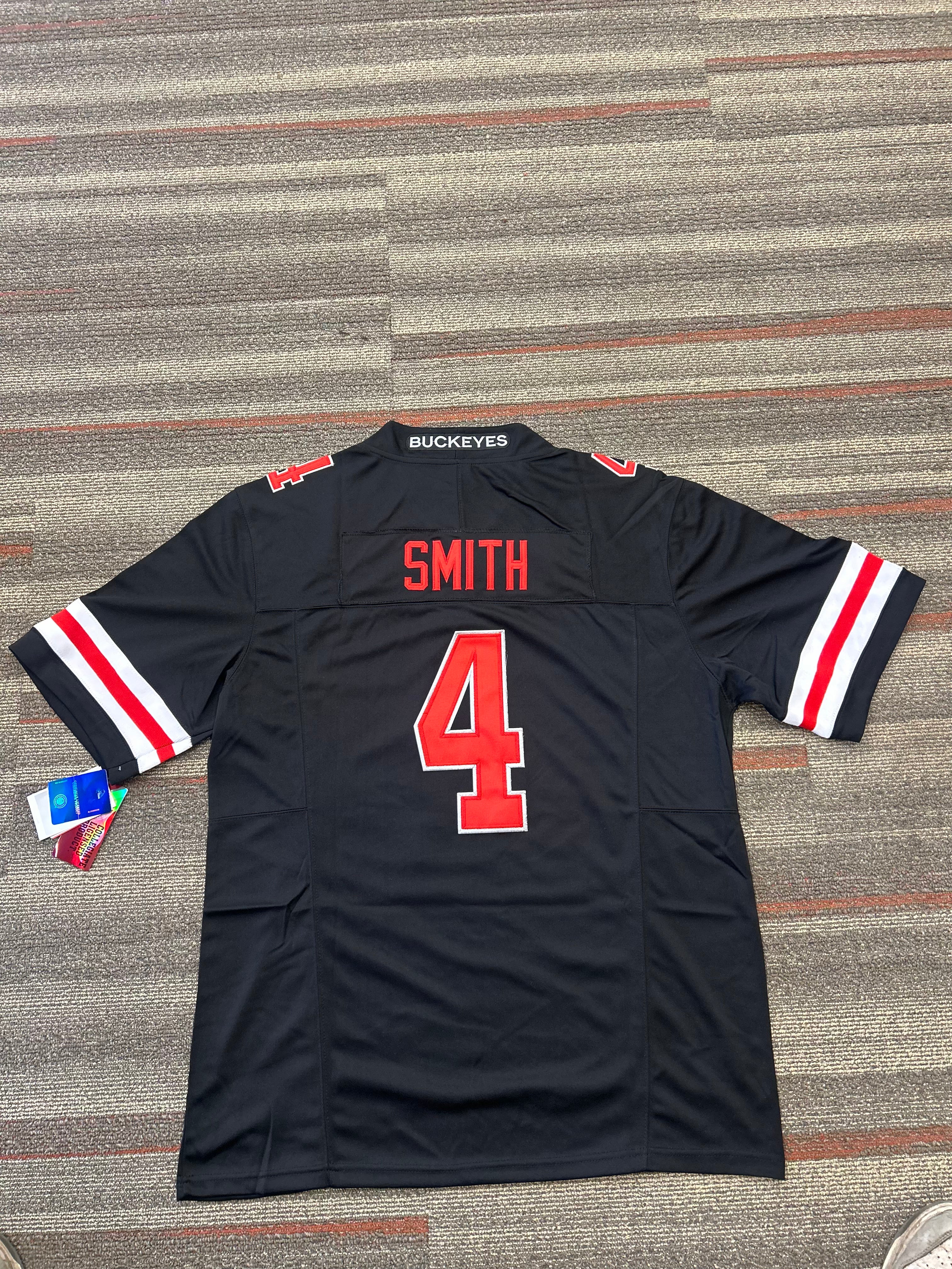 Jeremiah Smith Black Ohio State Jersey Sz XL OSU Buckeyes Stitched #4 New w Tags